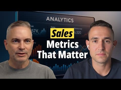 Episode 1: Sales — Metrics that matter